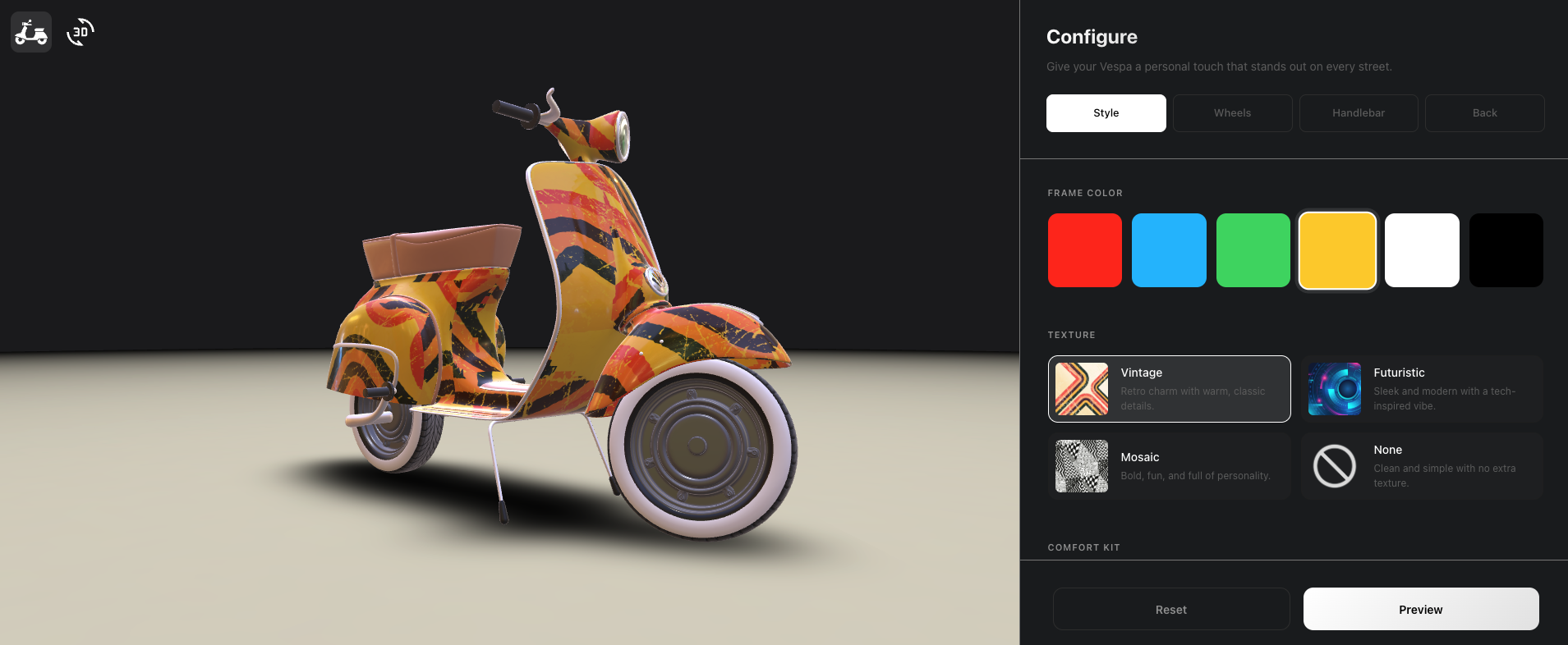 Vespa Configurator
